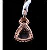 Image 14 : Morganite and Diamond 14K Rose Gold Necklace