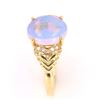 Image 8 : Australian Lightning Ridge Opal Diamond 14K Ring