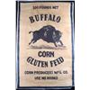Image 1 : Buffalo Corn Feed Canvas Advertising Sign