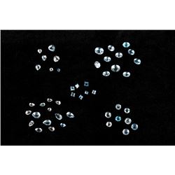 46.07 Cts of Loose & Faceted Blue Topaz Gemstones