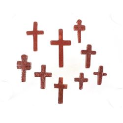 Plains Indian Catlinite Pipestone Cross Collection