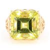 Image 3 : Lemon Quartz (12.14ct) 14K Gold Ring