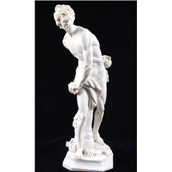 H. Soutille Signed Resin Male Greek Style Statue