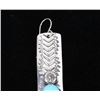 Image 3 : Navajo H Joe Kingman Turquoise & Sterling Earrings
