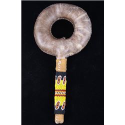 Intermountain Indian Beaded Pafleche Dance Rattle