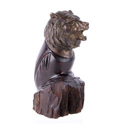 Original Clark Bronson "Grizzly Bust" Bronze
