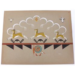 Velino Shije Herrera 1902-1973 Pueblo Indian Plate