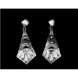 Tim Yazzie Navajo Sterling Silver Earrings
