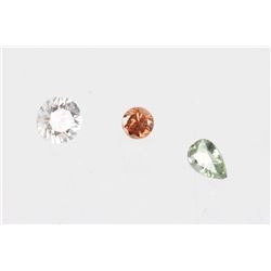 Collection of Pear & Round Zircon Gemstones