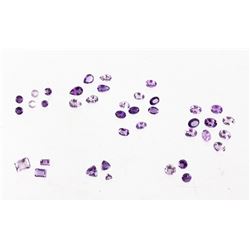 30.5 Cts. of 39 Loose & Faceted Amethyst Gemstones