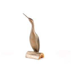 Gary Saindon Great Blue Heron Hand Carved Decoy