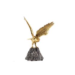 Brass American Bald Eagle Bust circa 1950's