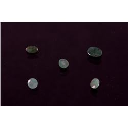 1.05 Carat Collection of Loose Emerald Gemstones