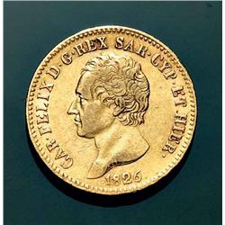Sardinia - V.E. I - 20 L. 1826