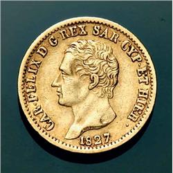 Sardinia - V.E. I - 20 L. 1827