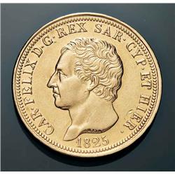 Sardinia - V.E. I - 80 L. 1825