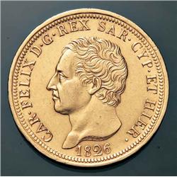 Sardinia - V.E. I - 80 L. 1826