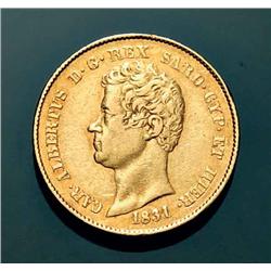 Sardinia - Carlo Alberto - 20 L. 1831