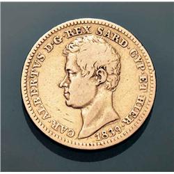 Sardinia - Carlo Alberto - 10 L. 1839