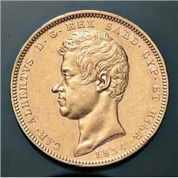 Sardinia - Carlo Alberto - 100 L. 1834