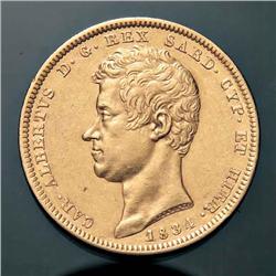 Sardinia - Carlo Alberto - 100 L. 1834