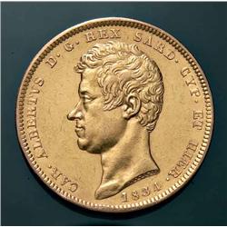Sardinia - Carlo Alberto - 100 L. 1834