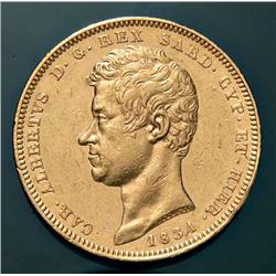 Sardinia - Carlo Alberto - 100 L. 1834