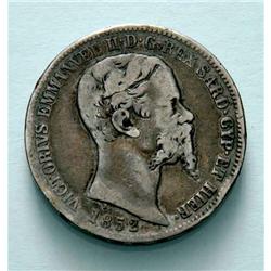 Sardinia - V.E. II - 2 L. 1852