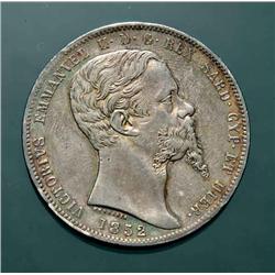 Sardinia - V.E. II - 5 L. 1852