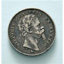 Sardinia - V.E. II - 1 L. 1860