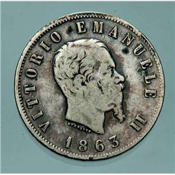Italy - V.E. II - 2 L. 1863