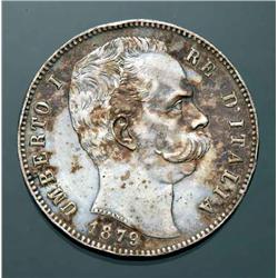 Italy - Umberto I - 5 L. 1879