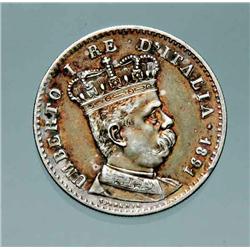 Italy - Umberto I - Eritrea - 1 L. 1891