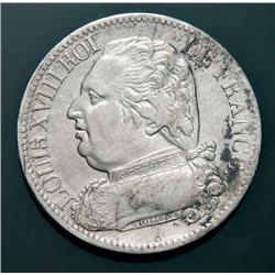 France - Luigi XVIII - 5 fr. 1815
