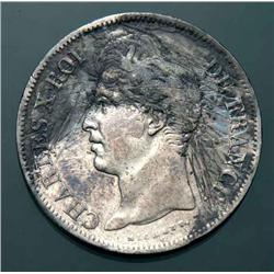 France - Carlo X - 5 fr. 1830