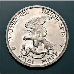 Prussia - Guglielmo II 3 Marchi 1913