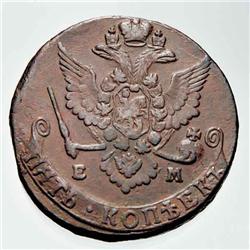 Russia - Caterina II - 10 copechi 1779