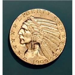 U.S.A. - 5 dollar Indian 1909