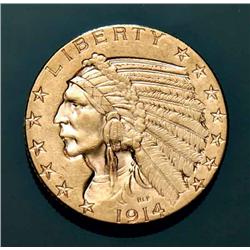U.S.A. - 5 dollar Indian 1914