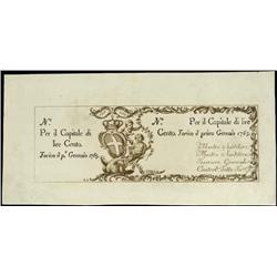 Italian Bankonotes - 50 L. 100 L. 1765