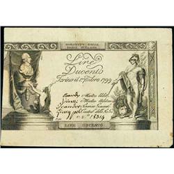 Italian Bankonotes - 200 L. 1/7/1799