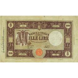 Italian Bankonotes - 1000 L. 12/12/1942