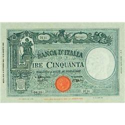 Italian Bankonotes - 50 L. 8/10/1943