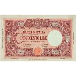 Italian Bankonotes - 500 L. 22/7/1946