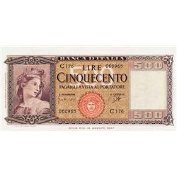 Italian Bankonotes - 500 L. 23/3/1961