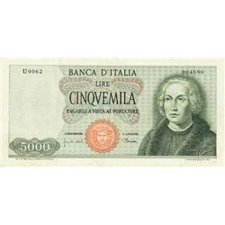 Italian Bankonotes - 5000 L. 4/1/1968