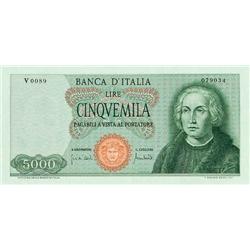 Italian Bankonotes - 5000 L. 20/1/1970