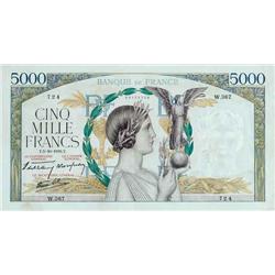 France - 5000 fr. 5/10/1939