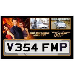 James Bond: The World Is Not Enough BMW Z8 License Plate