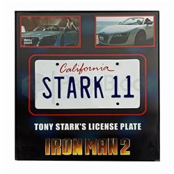 Iron Man 2 Framed Stark II License Plate